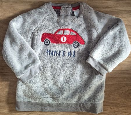 Flauschiger Baby-Pullover, Gr. 68