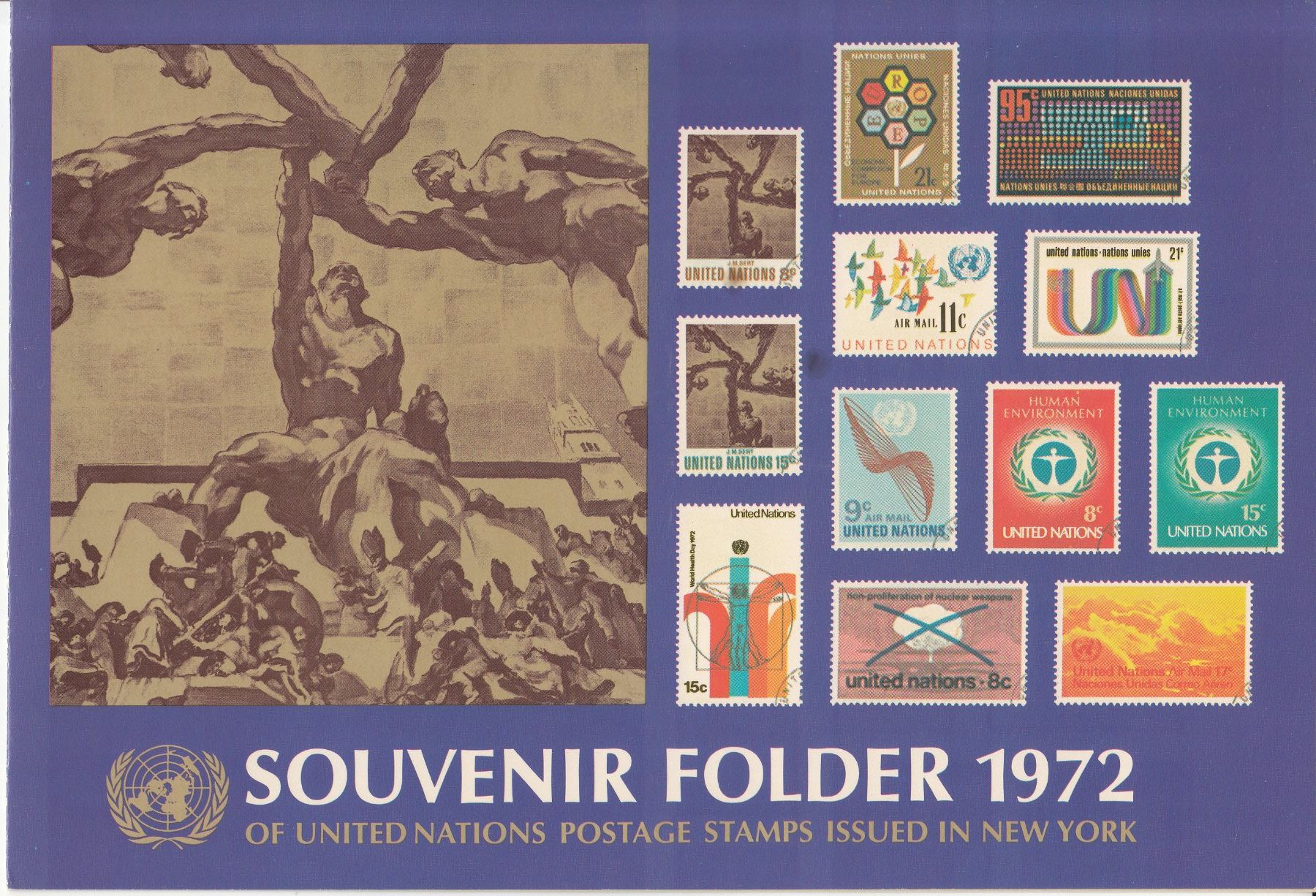 Tous les timbres: Uno New York Souvenir-Folder 1972 postfrisch – D'occasion à Bürglen TG par StampGraf
