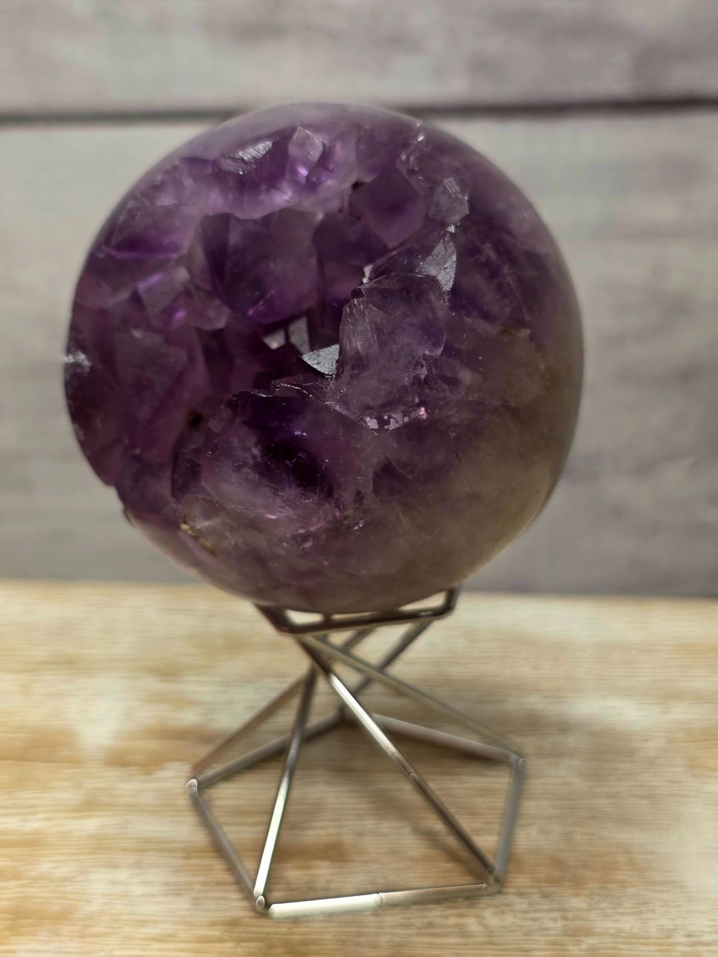 Minerali & Pietre curative: Amethyst Drusenkugel 70mm 438g – Nuovo e nell'imballaggio originale da Matzingen venduto da Shay_Crystalz 1