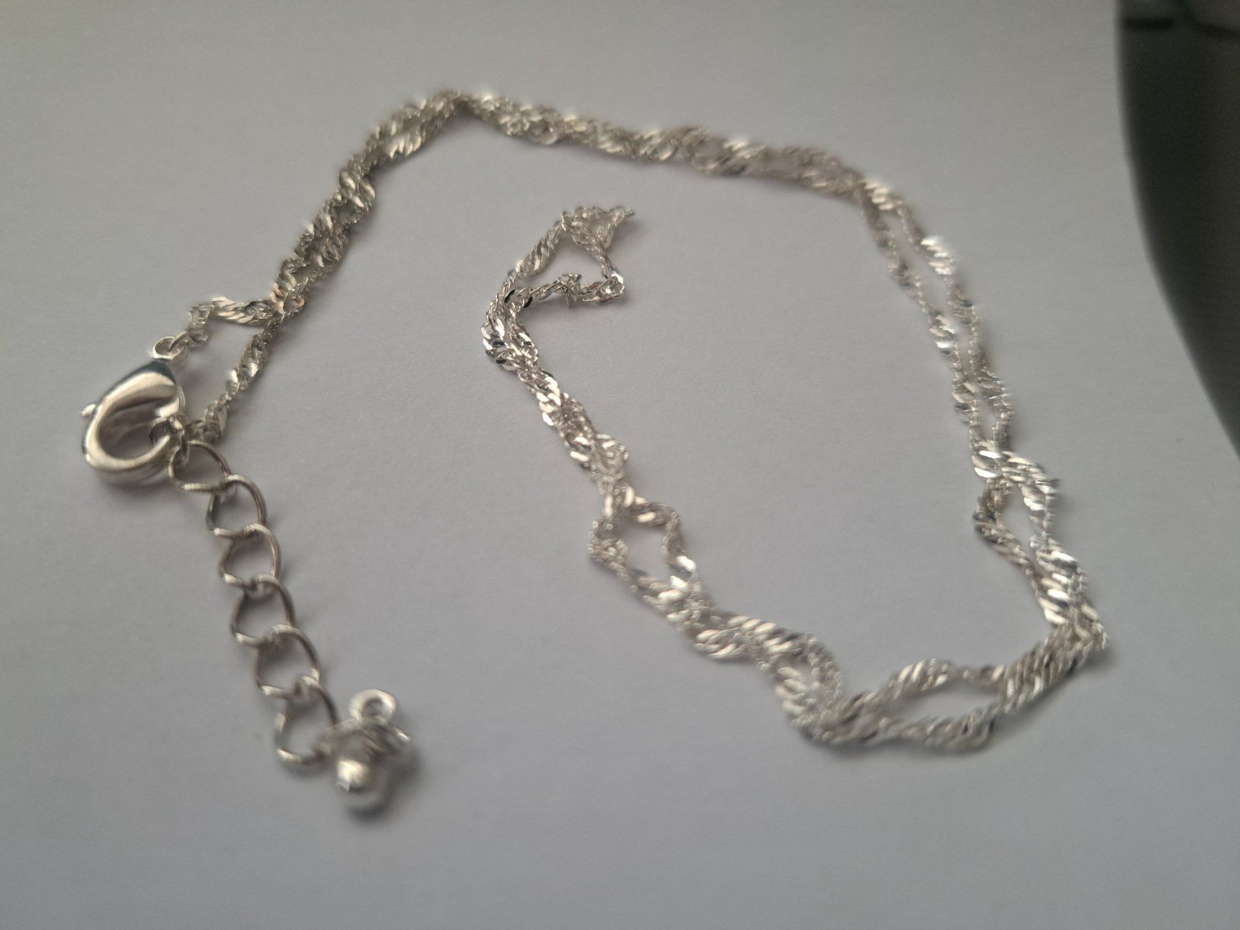 Catenine: Kette Metall versilbert 40cm lang – Nuovo (secondo la descrizione) da Alpnachstad venduto da perlengaby