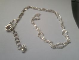 Kette Metall versilbert 40cm lang