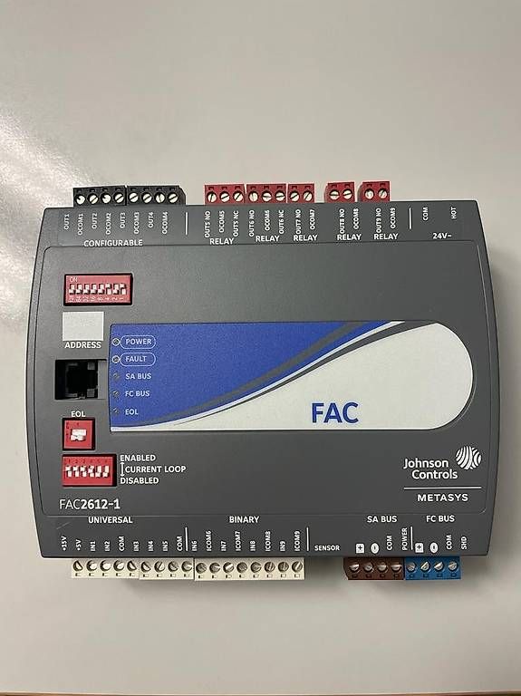 Componenti elettronici: Johnson Controls MS-FAC2612-1 – Usato da Schwanden-Brienz venduto da Belvedere_