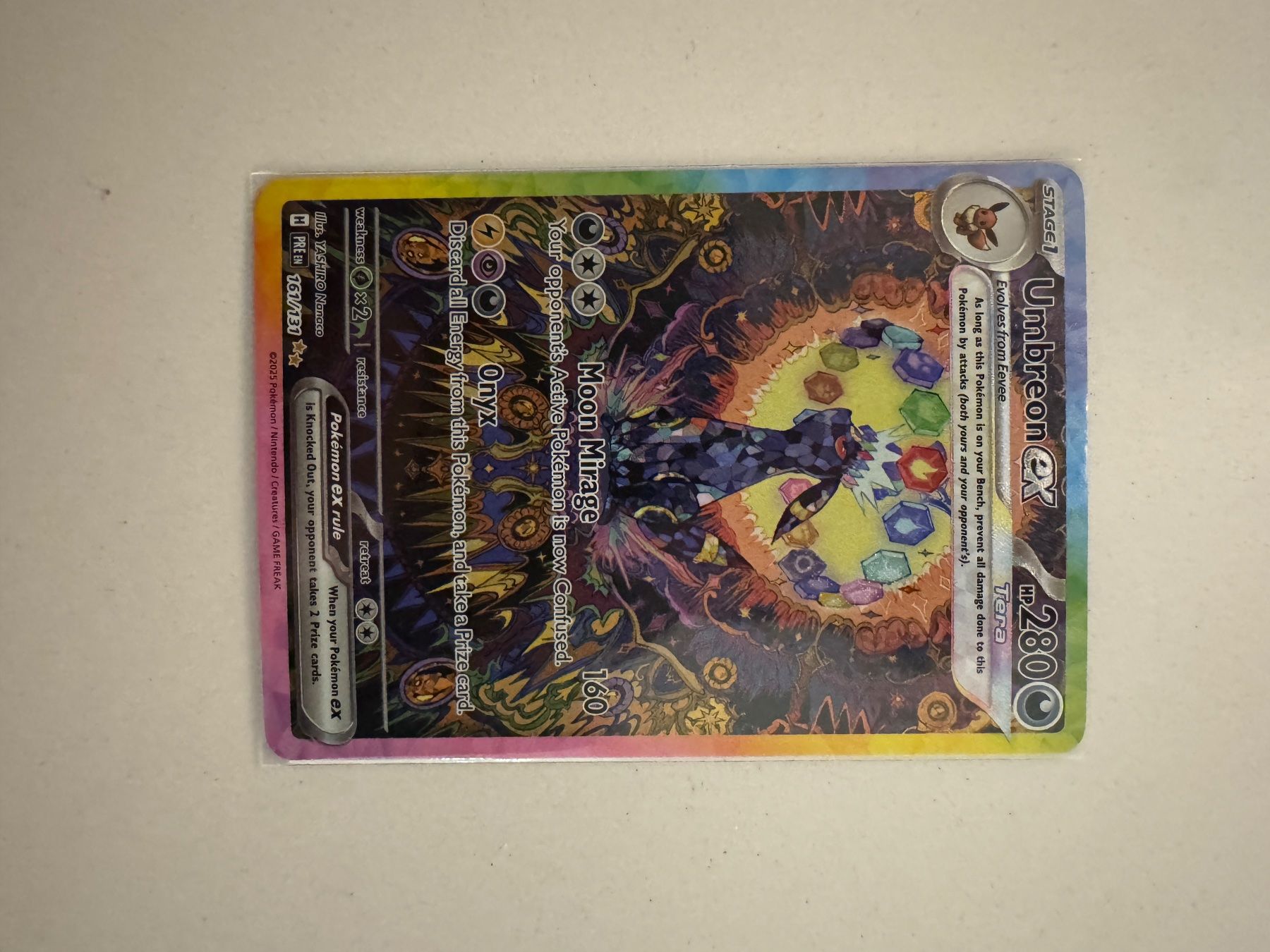 Pokémon Carte collezionabili: Umbreon ex 161/131 Sv: Prismatic Evolutions Holo Full Art – Usato da Freidorf TG venduto da rareshit 2