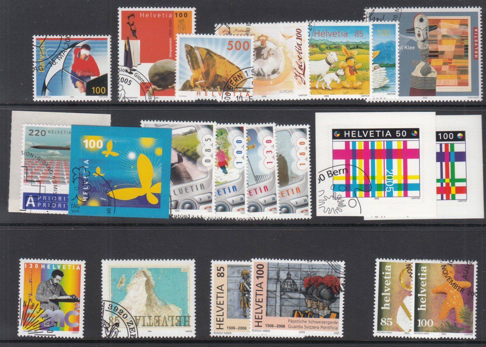 Tutti i francobolli: CH Ausgaben 2005 mit ET – Usato da Bürglen TG venduto da StampGraf 2