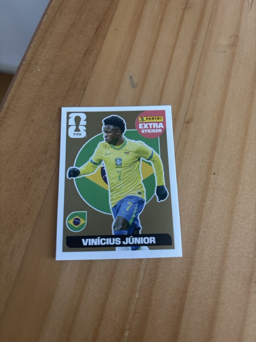 Sticker: Vinicius Junior Extra Sticker Gold, panini, packfrisch – Usato da Bern venduto da Pokescherti