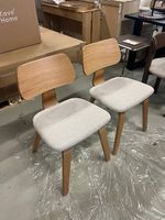 2er-Set Kave Home Holzstuhl Gena aus Eichenfurnier