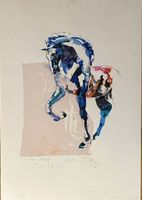 Rolf Knie - grosse Lithographie 70x100cm, signiert, selten!