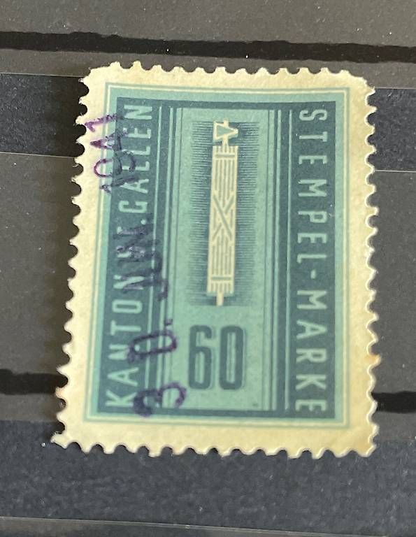 Tous les timbres: St. Gallen Briefmarke 1941 – D'occasion à Buchs AG par fpatricia