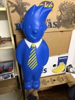 Leuchtenfigur Blaue Figur mit Krawatte inkl Netzteil