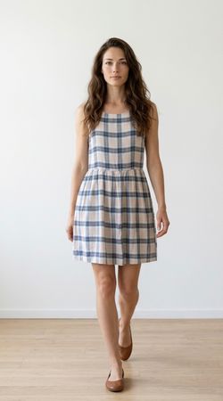 Sommerliches Kleid im Karomuster - Perfekt für den Sommer