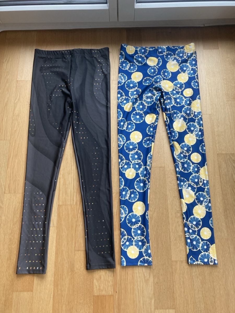 Leggings: 2 Leggings - Zitronenmuster - schwarz gemustert - Gr. – Nuovo (secondo la descrizione) da Zürich venduto da beckybron