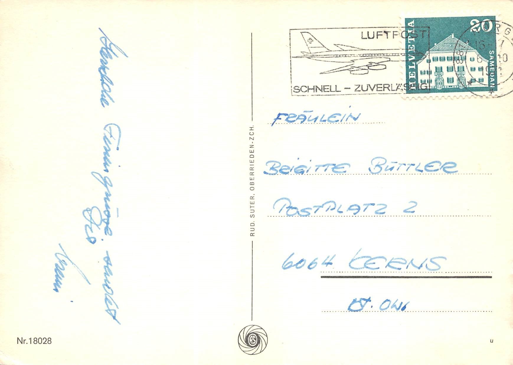 Ansichtskarten: Horgen – Gebraucht aus Ottikon b.Kemptth. von Neptun1974 1