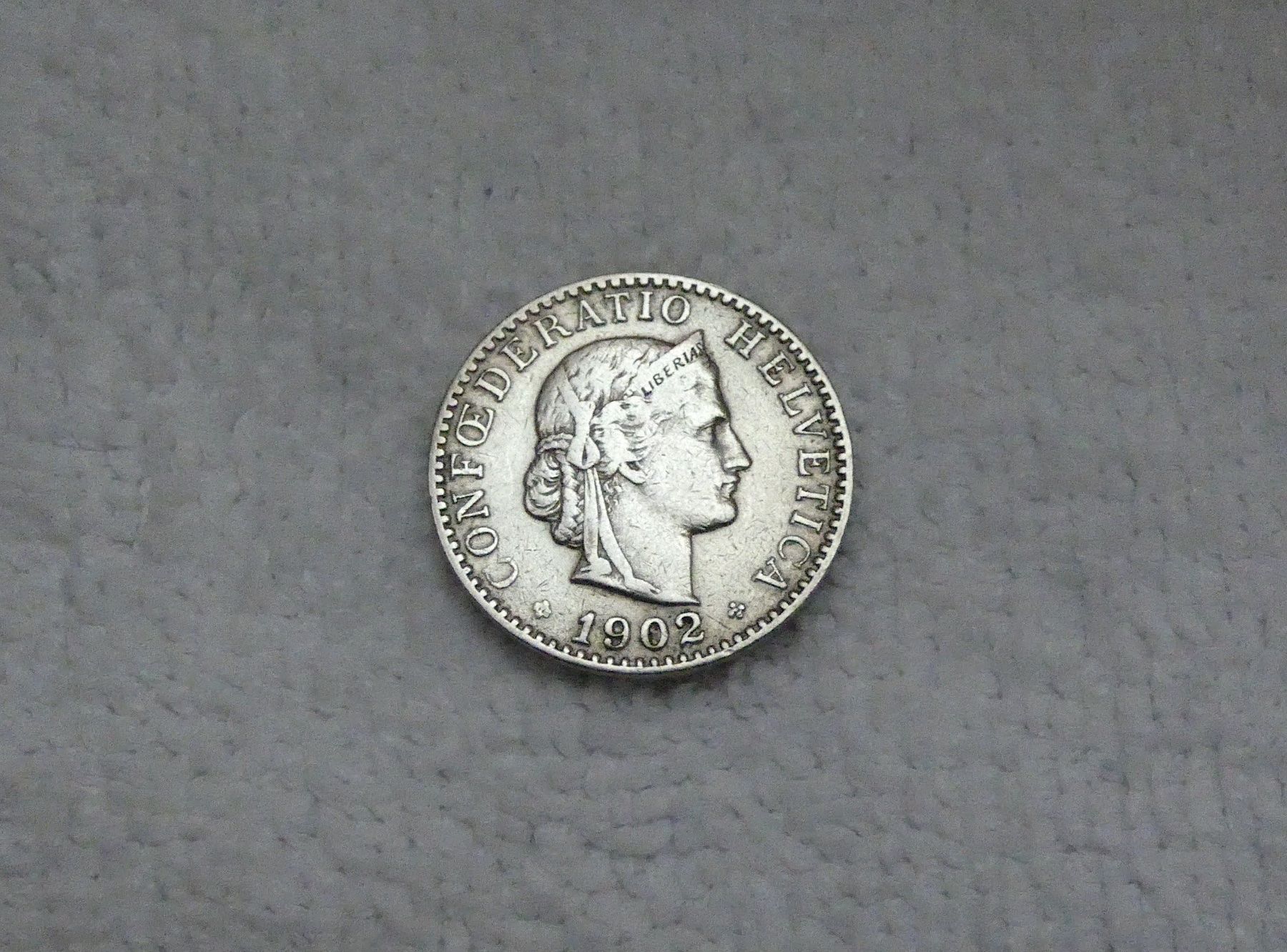 Tutti le monete: 20 centimes/rappen 1902 – Usato da Nyon venduto da Ilmi09