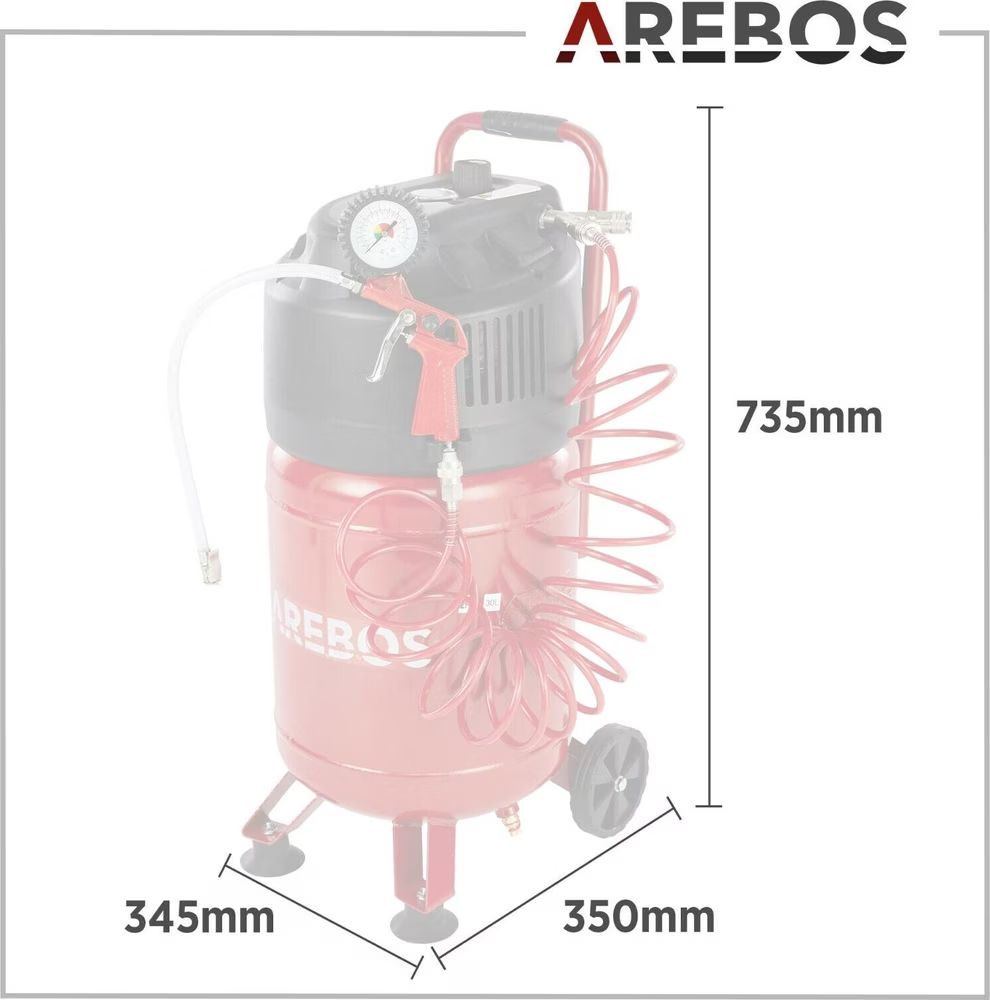 Compressori: Arebos Luftkompressor 30 l, 10 Bar - NEU – Nuovo (secondo la descrizione) da Nebikon venduto da warendiscount 4