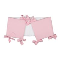Rosa-weisses Babybett-Schutzkissen von KIDSBÜHL