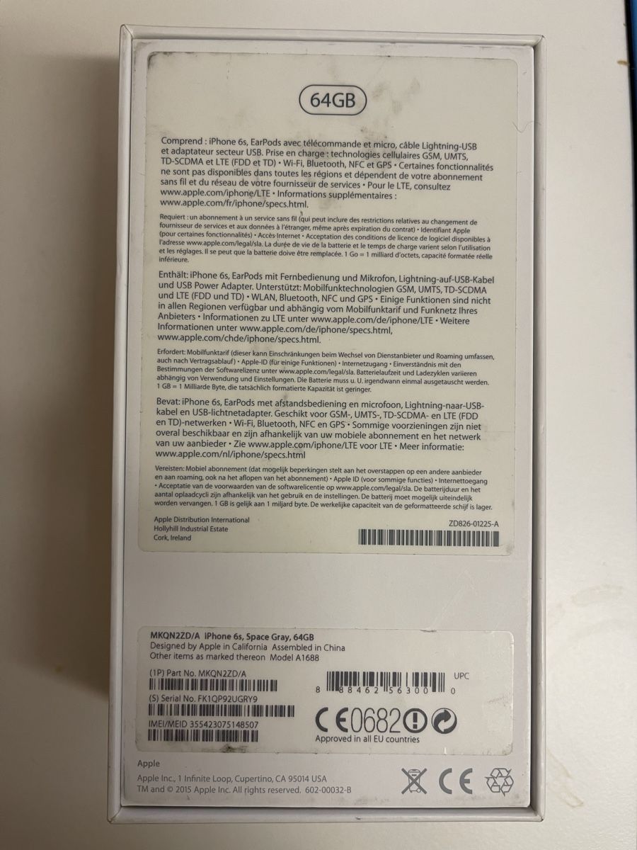 Apple Handys / Smartphones: iPhone 6s (64) – Defekt aus Lausanne von Serge_Dobble 2