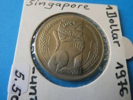 Singapore 1976, 1 Dollar unzirkuliert