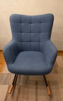 Schöner Schaukelstuhl Sessel Blau für gemütliche Stunden 🛋️