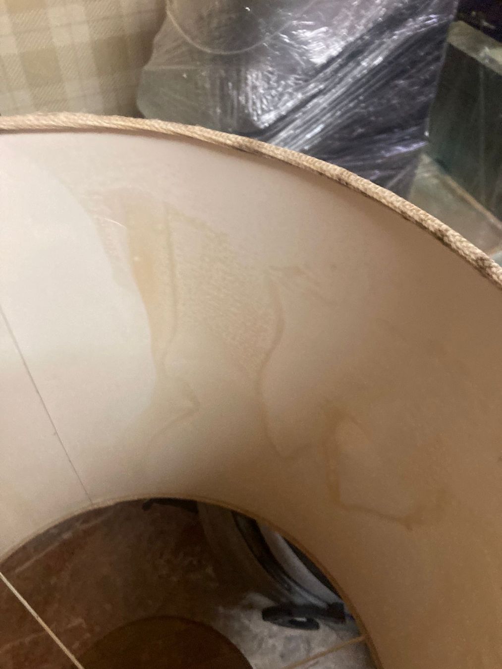 Lampade: Lampada da tavolo in legno e tessuto – Usato da St. Moritz venduto da Fra_90 4