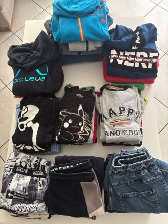 Herbst / Winter Kleiderpaket Junge 146 / 152 mit 37 Teilen