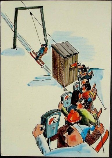 Cartoline postali: GINDELWALD Skilift – Usato da Jona venduto da philajona
