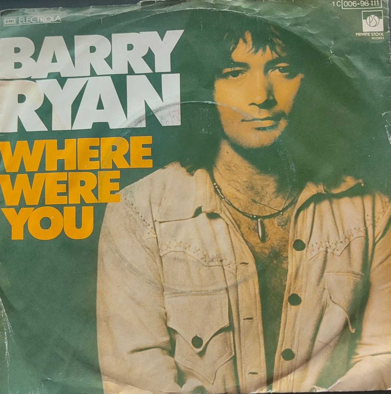 Dischi in vinile: Vinyl Single Barry Ryan - Where Were You – Usato da Langenthal venduto da Modo39