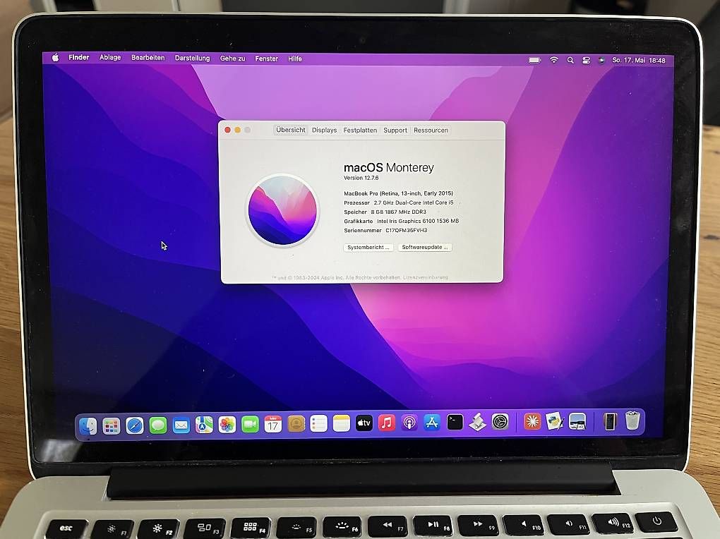 Notebook: MacBook Pro 2015 A1502 Silber – Usato da Emmenbrücke venduto da gel_n5rj 1