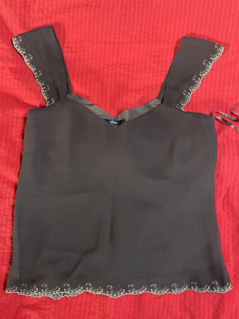 s.Oliver Top Gr. 42 braun Stickerei elegant festlich