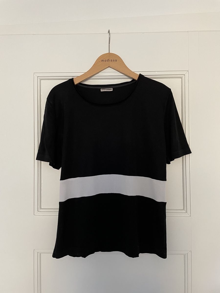 T-Shirts: Erreno Shirt, Schwarz/Weiss – Neu (gemäss Beschreibung) aus Zürich von Ali-Olmi