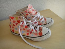 Converse All Stars Chucks High, Gr. 37, Herz Design
