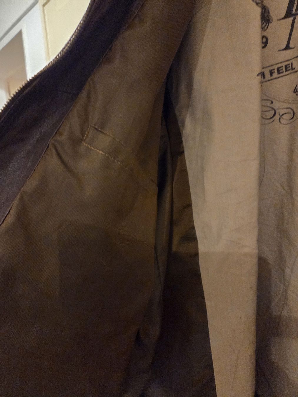 Moorer Jacken: Veste en cuir brun David Moore, taille 54 – Gebraucht aus la Chaux-de-Fonds von Firenze6 1