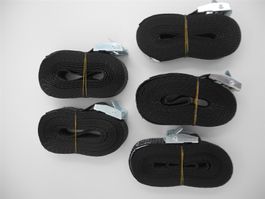 130 Stk.Spanngurt/Spannset 250 Kg x 5 M, black
