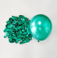 10 Stk. Ballone Ballon metallic grün Party Dekoration