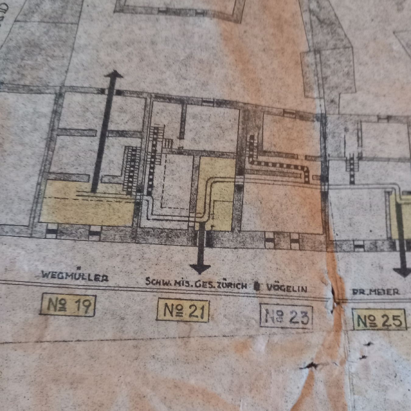 Dokumente: Stadt Winterthur 1944 Neustadtgasse Plan – Gebraucht aus Ebnat-Kappel von blazzi 4