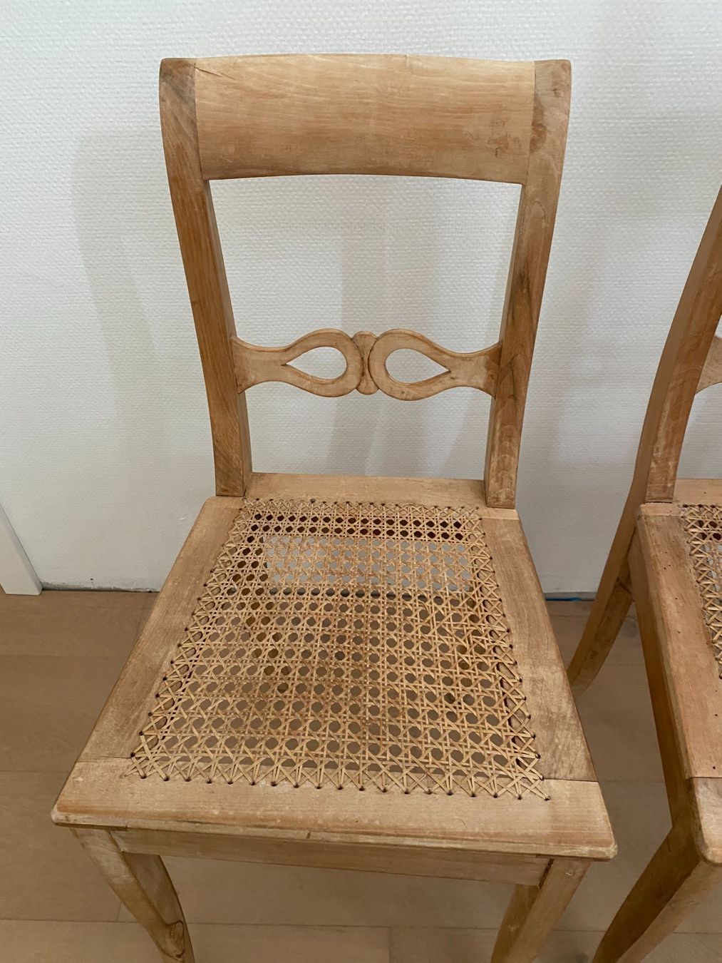 Sedie: 2 Holzstühle mit Geflecht – Usato da Unterterzen venduto da bac_287t 2