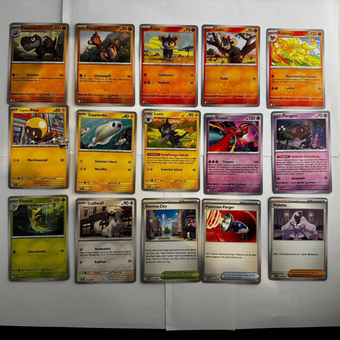 Pokémon Sammelbilder & Trading cards: Pokemon Lot 15 Karten -  E10 – Gebraucht aus Reitnau von Emma-verkauft