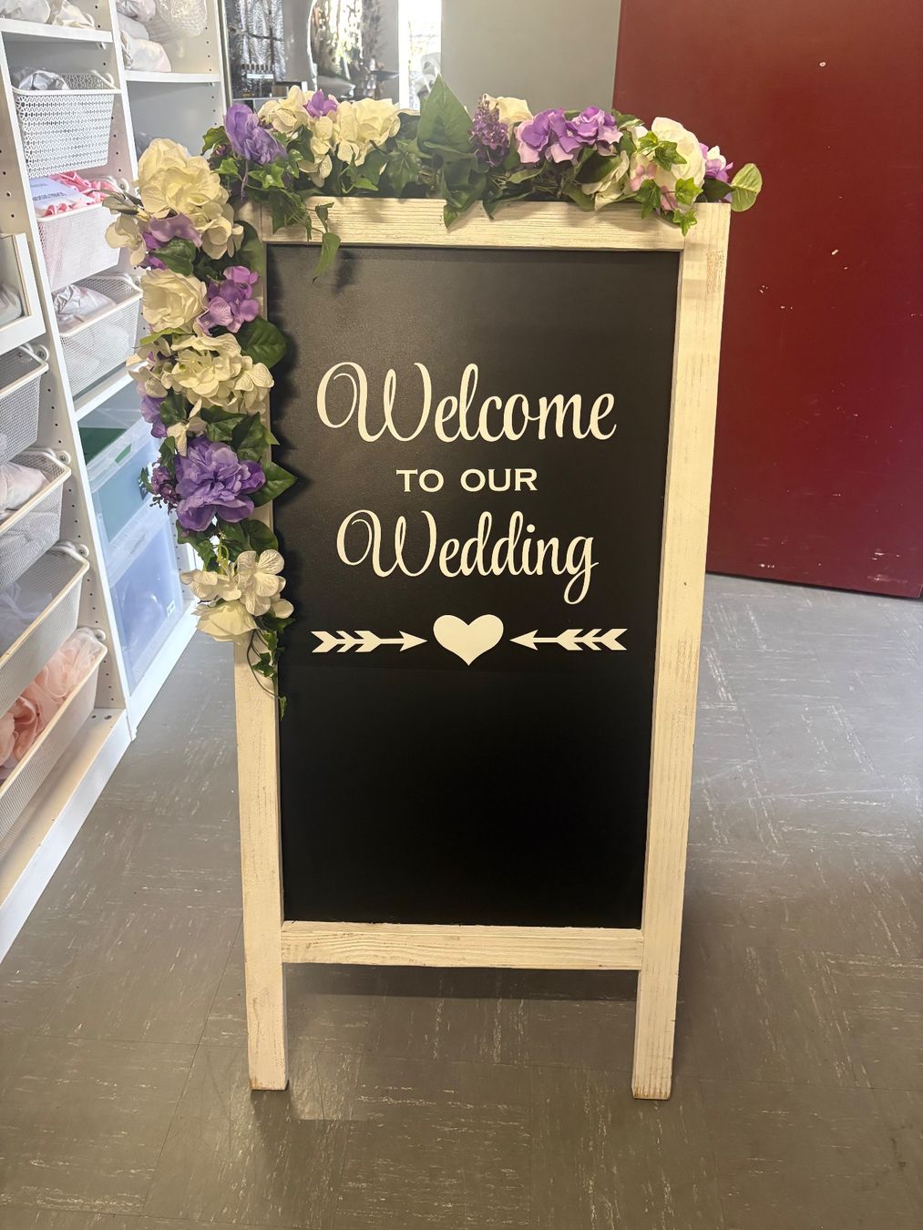 Tutte le decorazioni: Welcome Tafel Hochzeit inkl. Blumen – Usato da Oftringen venduto da SCHIBLI1