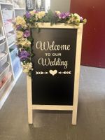 Welcome Tafel Hochzeit inkl. Blumen