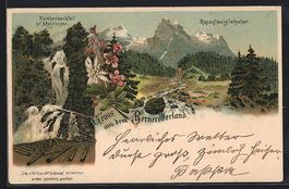 Litho Meiringen, Reichenbachfall, Rosenl