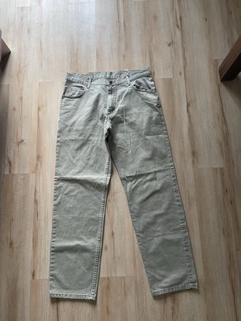 Jeans Lee homme 36/32 vert clair tissu épais pour l’hiver