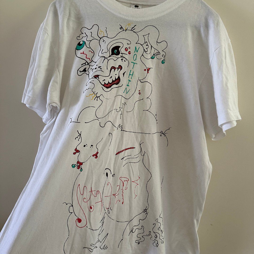 T-Shirts: Unique Custom Painted Tee – Rebellious Statement Art Shirt – Neu (gemäss Beschreibung) aus Zofingen von JumpInVintage 1