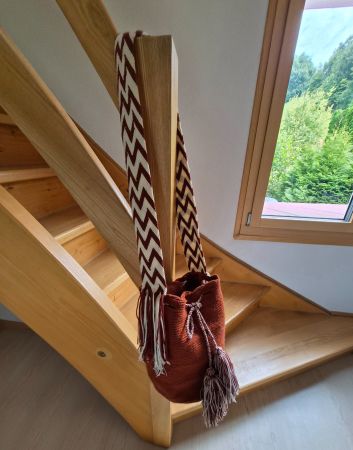 Handgemachte Umhängetasche, gewebt, top Zustand
