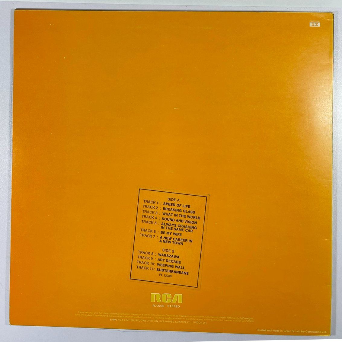 Dischi in vinile: LP: DAVID BOWIE - Low (1977) – Usato da Frenkendorf venduto da Yard-Sale-2000 1