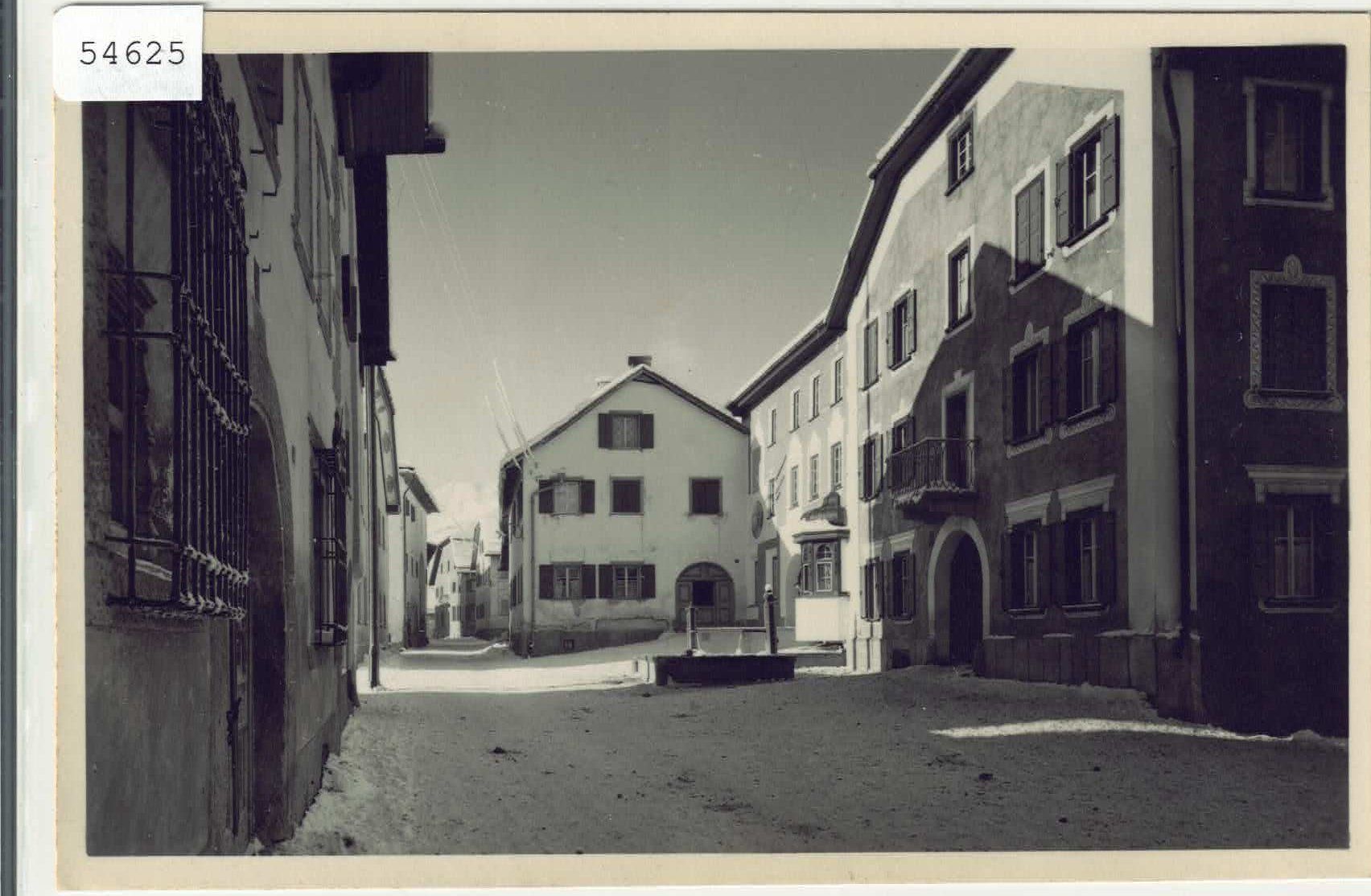 Cartoline postali: Scanfs - Dorfstrasse im Winter - Engadin – Usato da Ettingen venduto da Kartenplanet