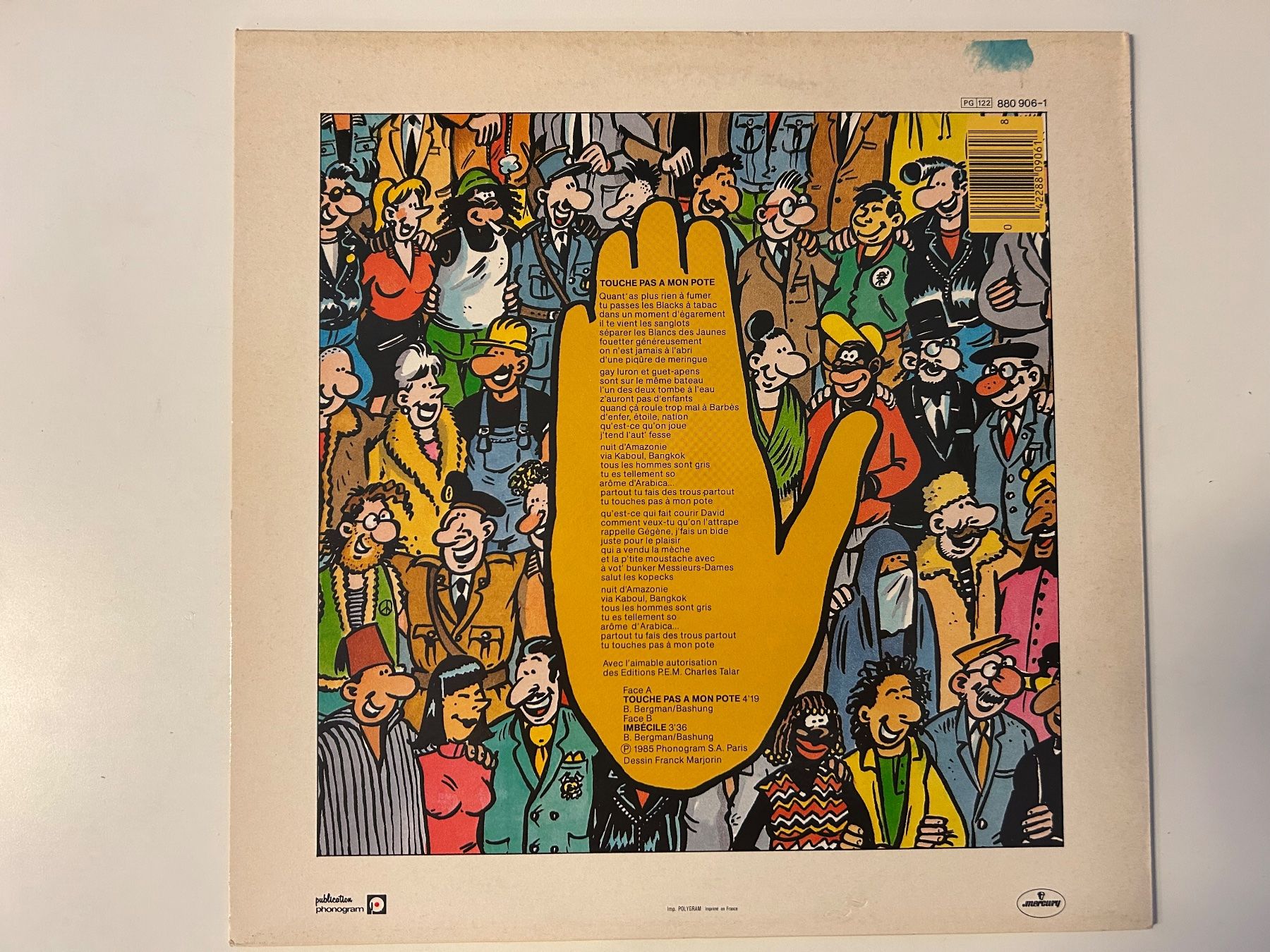 Schallplatten: Bashung - Touche pas à mon pote - Maxi 45 Tours - Vinyl! – Gebraucht aus Aesch BL von BlueMusicRecords 1