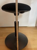 Ergonomischer Bürohocker Ikea, höhenverstellbar, schwarz