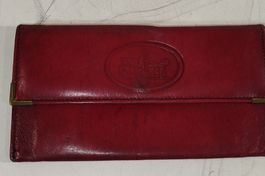 Elegantes Portemonnaie aus echtem Leder, bordeauxrot(em8)