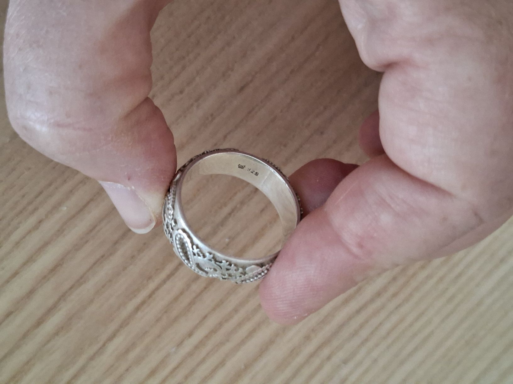 Bagues: Glarner Ring mit Paisley Muster, Gr. 64 – D'occasion à Glarus par novale2 3