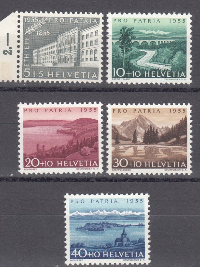 Alle Briefmarken: SBK B71 - B75 postfrisch – Gebraucht aus Bürglen TG von StampGraf