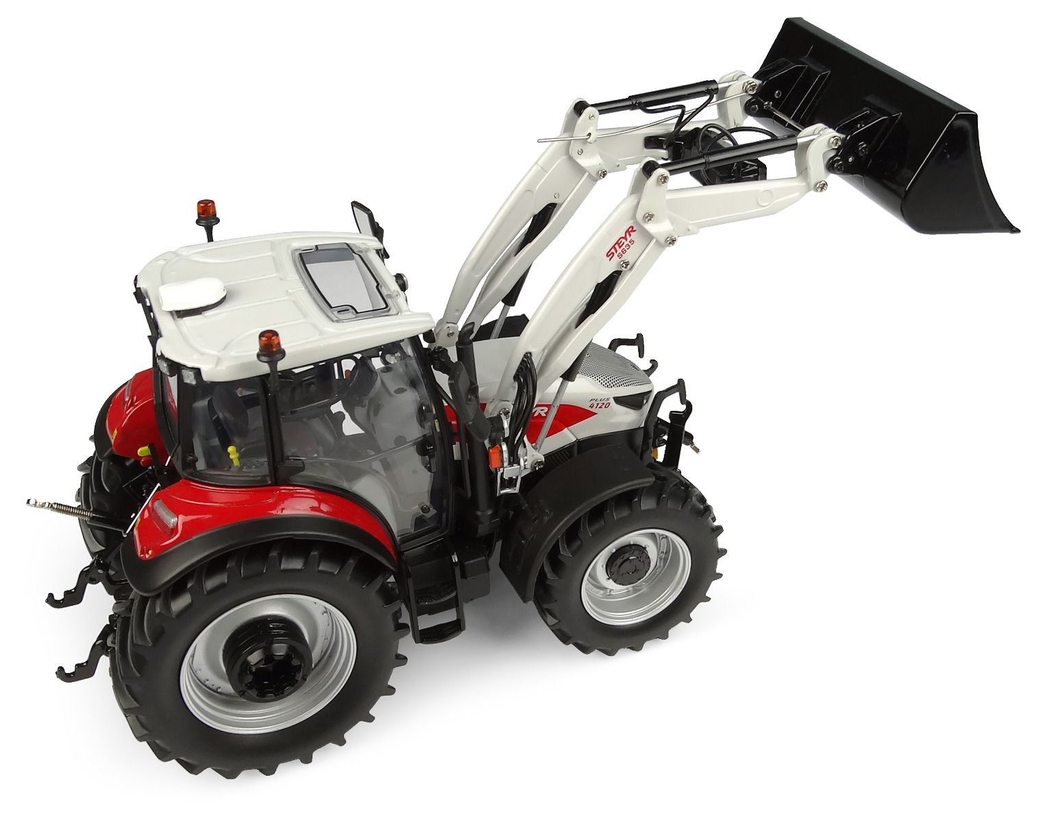 Modellbausätze & Standmodelle: 1:32 Steyr 4120 Plus mit Frontlader S635 – Neu und originalverpackt aus Affoltern am Albis von Modellshop-8910 2